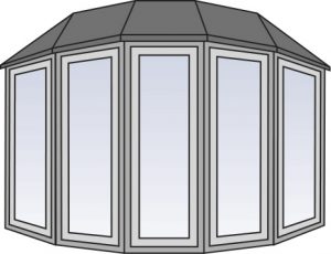 Bow and Bay Window Illustration