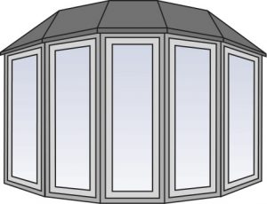 Bow and Bay Window Illustration